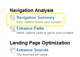 navigationsummary Quick Tips for Getting the Most out of Google Analytics